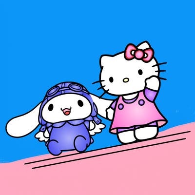 cinnamoroll and hello kitty