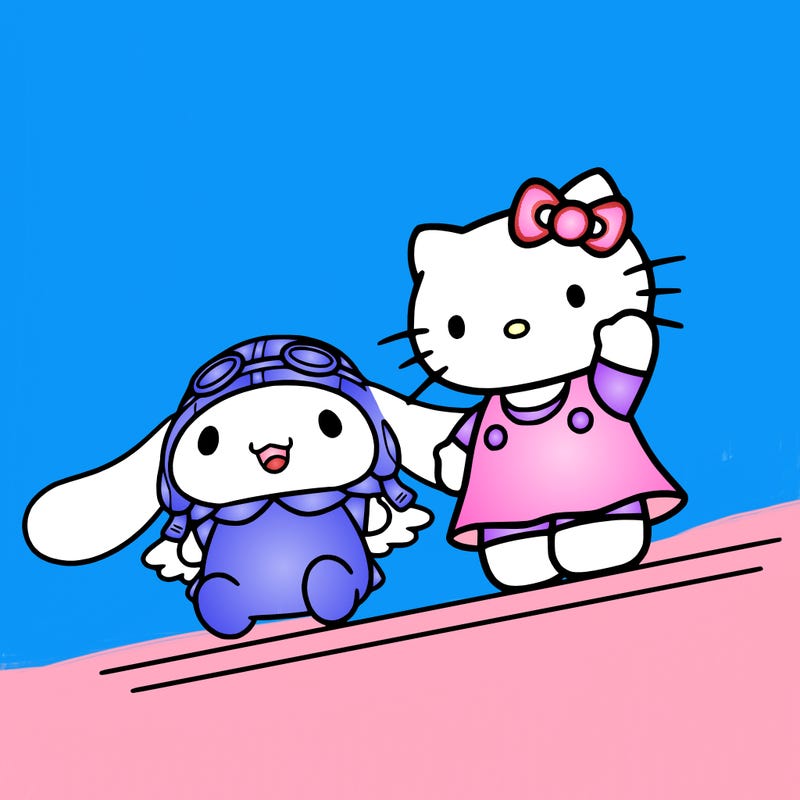 cinnamoroll and hello kitty