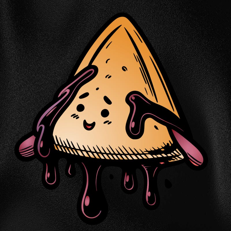 samosa: with dripping chutney