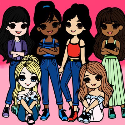 7 girls best friends