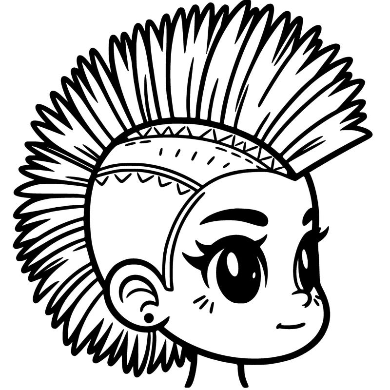 girl with mohawk