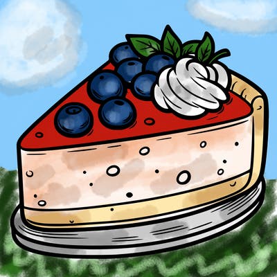 a cheesecake