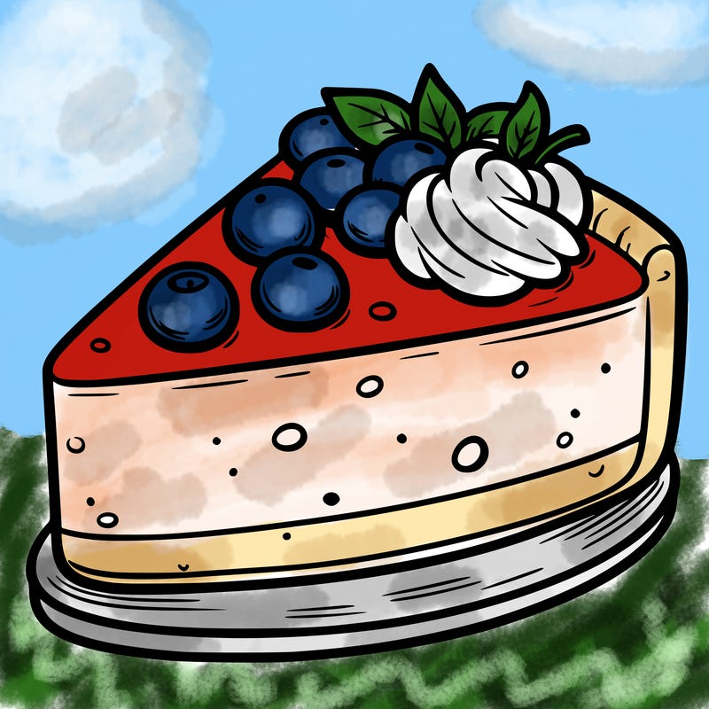 a cheesecake