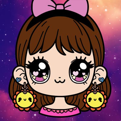 girl with super cute earings