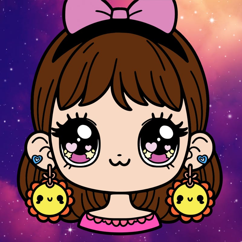 girl with super cute earings