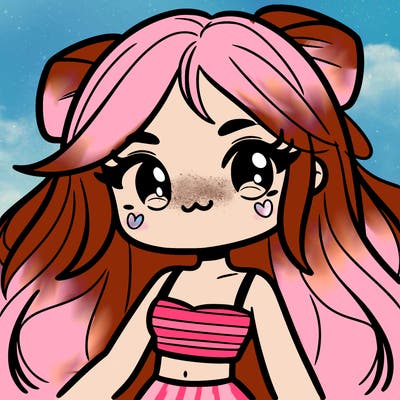 cute girl with crop top