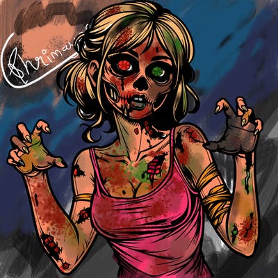 realistic zombie girl