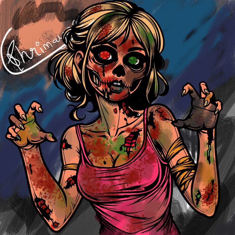 realistic zombie girl