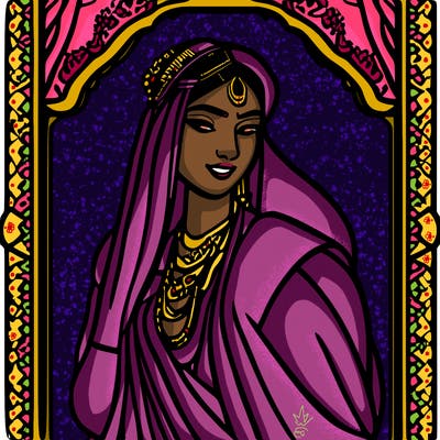 indian princess with sari