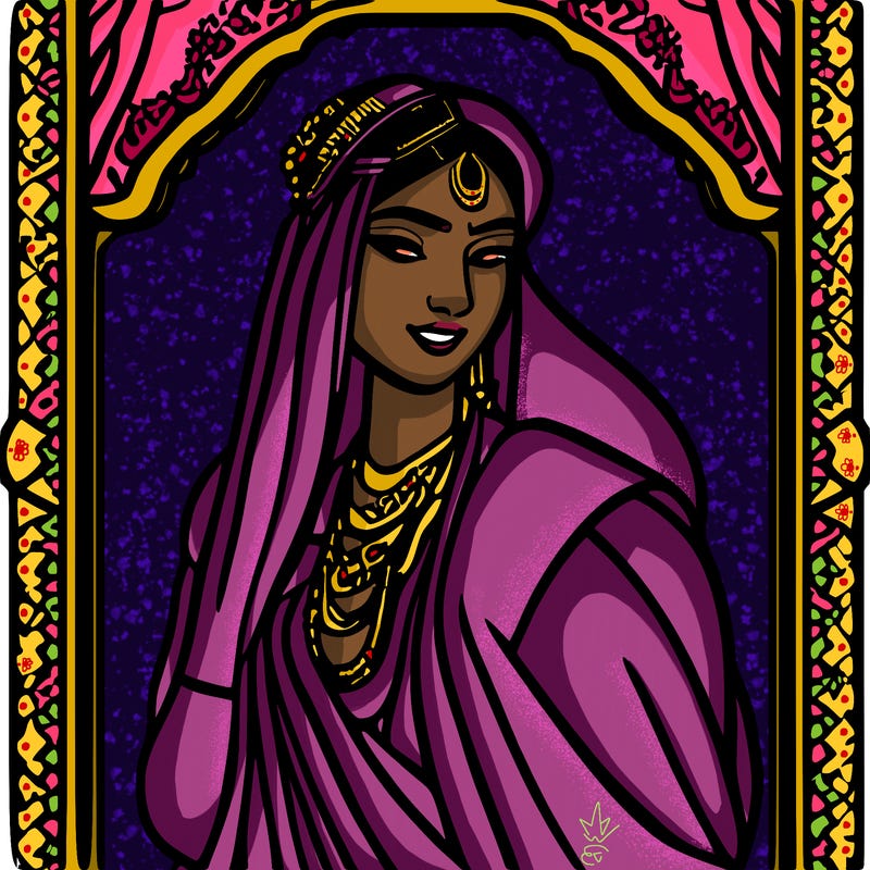 indian princess with sari