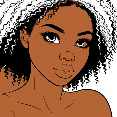 realistic black girl