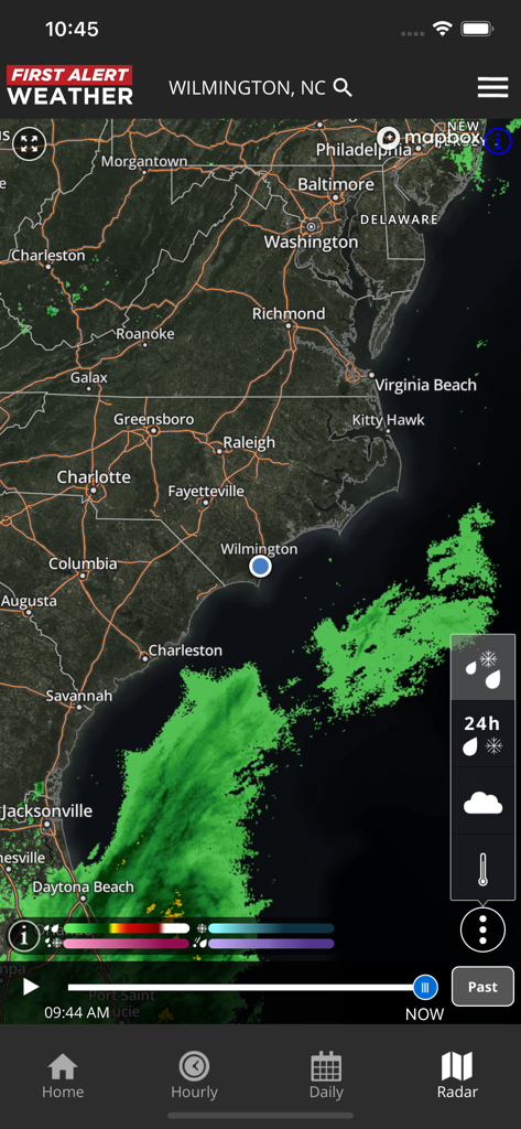 WECT 6 First Alert Weather - WECT 6アプリのノースカロライナ州ウィルミントンのインタラクティブ天気レーダーマップ