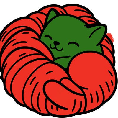 cat in a croissant