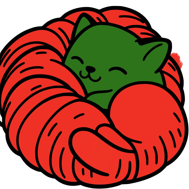 cat in a croissant