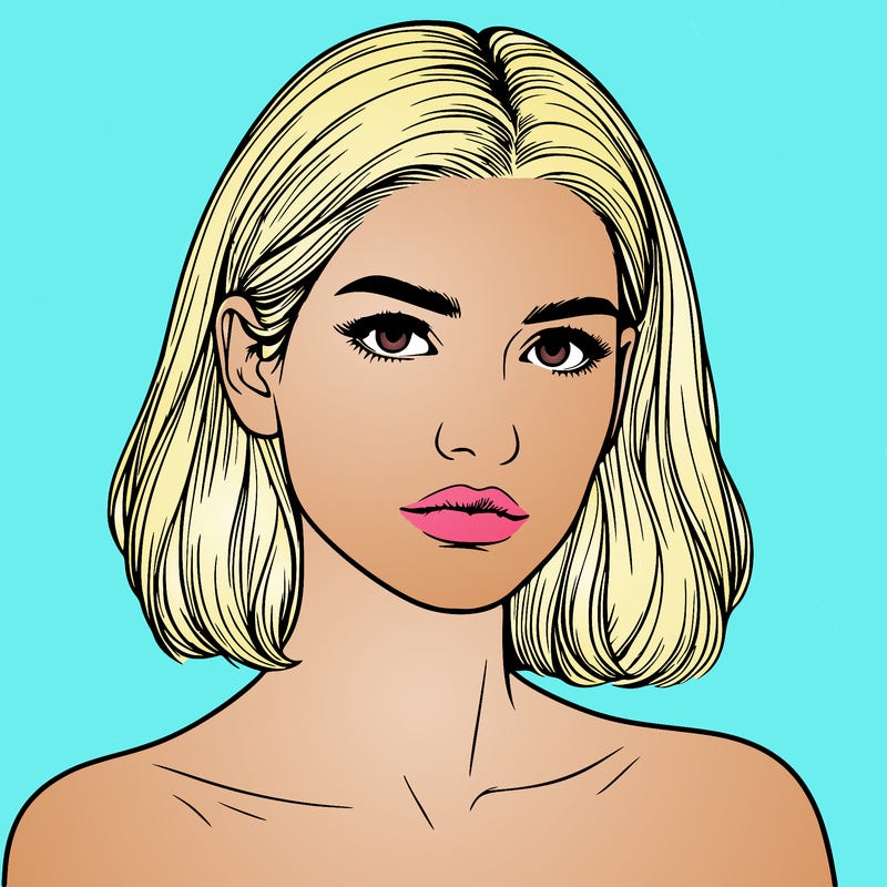 realistic portrait of woman