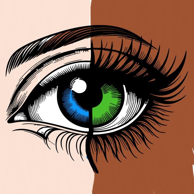 realistic eye split