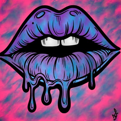 lips that look realistic and drip