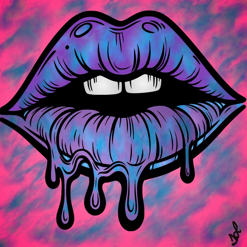 lips that look realistic and drip