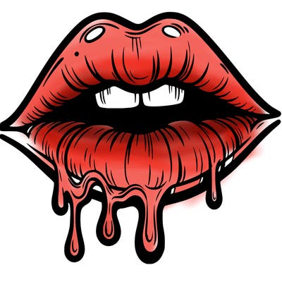 lips that look realistic and drip