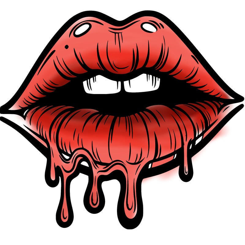 lips that look realistic and drip