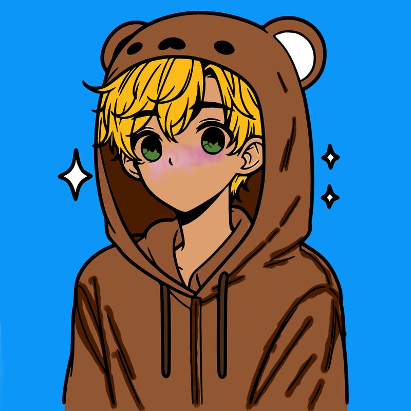 a 17 year old boy in a cute animal hoodie