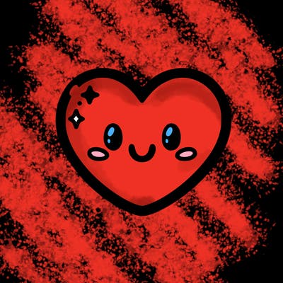 a cartoon heart