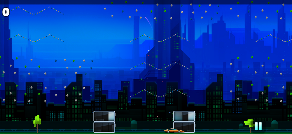 Flick Cricket hit six ball fun - Nivel de ciudad futurista en el juego móvil Flick Cricket