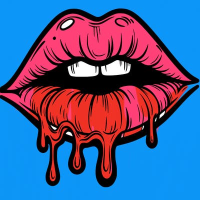 lips that look realistic and drip