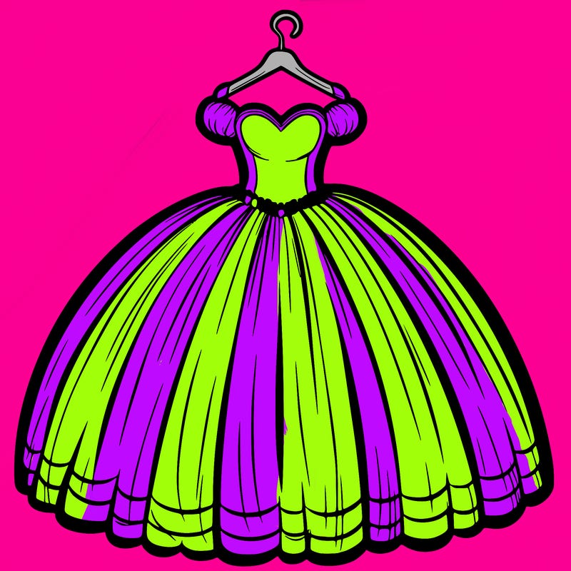 a huge ballgown