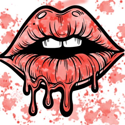 lips that look realistic and drip