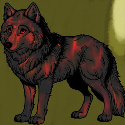 realistic wolf
