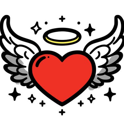 heart with wings