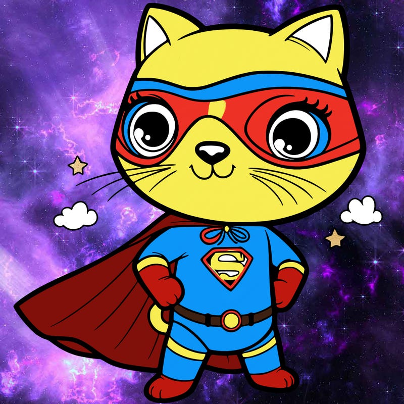 superhero cat