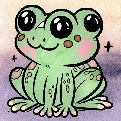 a cute frog