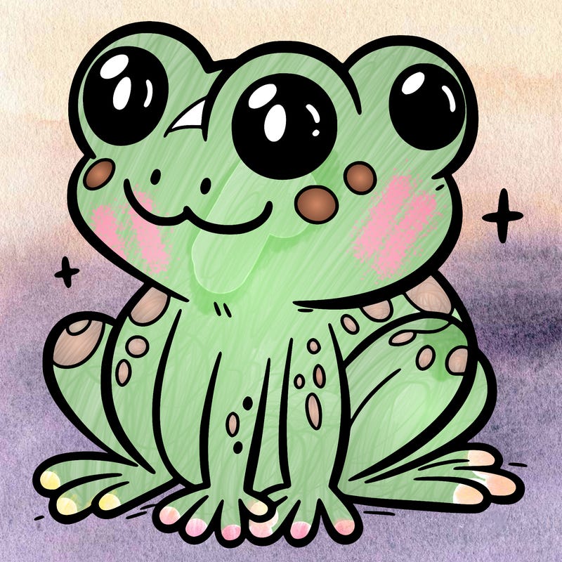 a cute frog