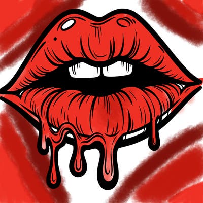 lips that look realistic and drip
