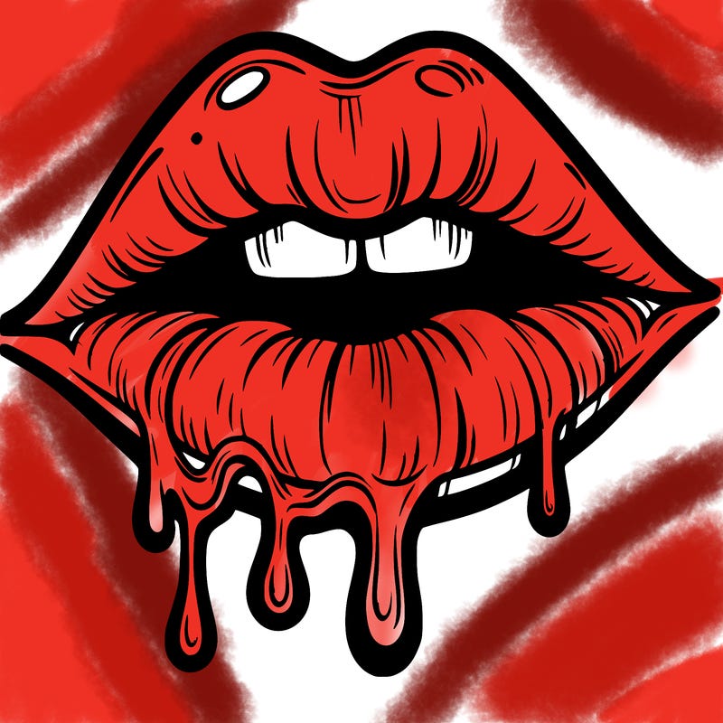 lips that look realistic and drip