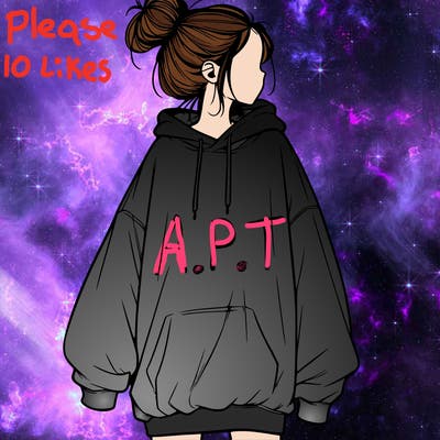 realistic girl with a oversized sweatshirt on and a bun