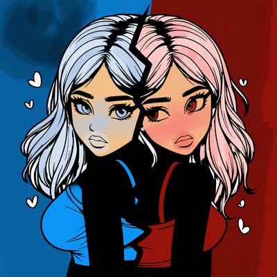 realistic girl split