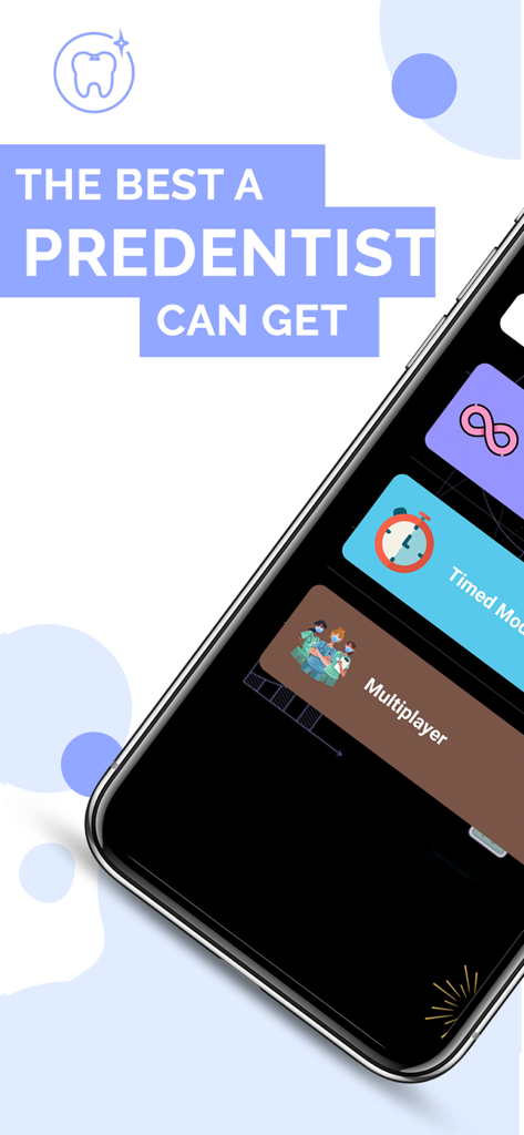 Une interface d'application mobile pour la préparation du DAT présentant des modes multijoueurs et chronométrés pour les étudiants pré-dentaires