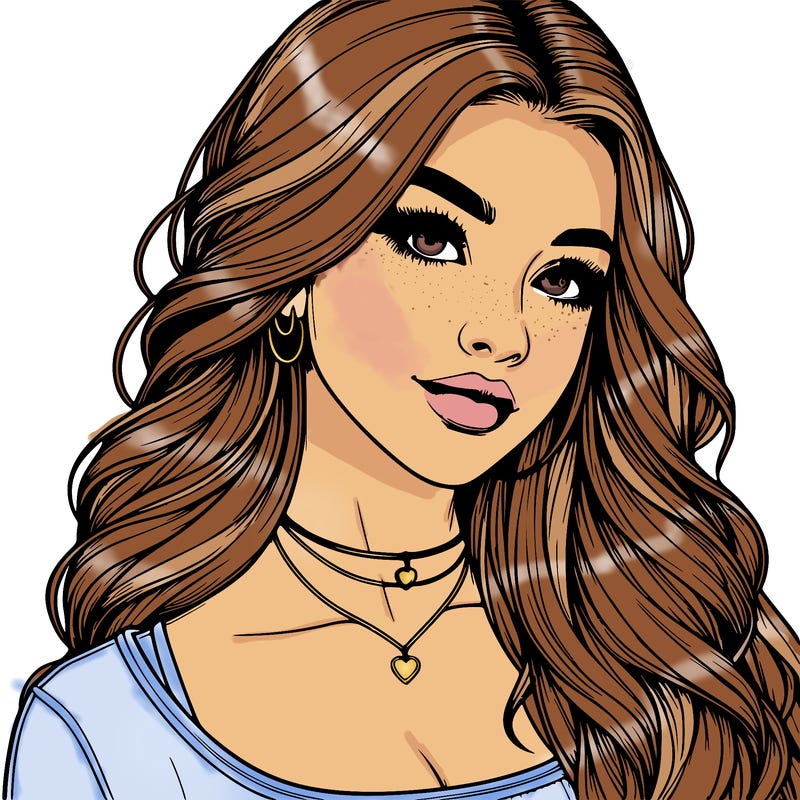 detailed realistic girl