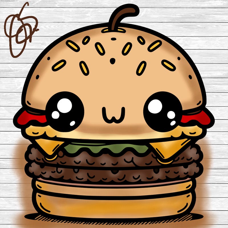 burger cute