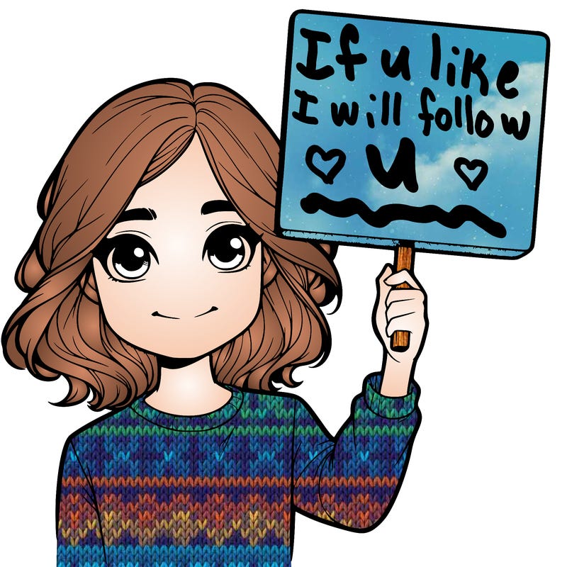 realistic girl holding up a sign