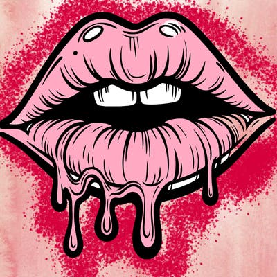 lips that look realistic and drip
