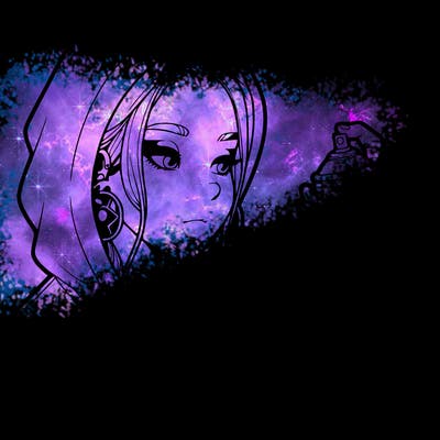 a realistic girl, spray painting