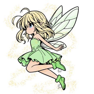 manga fairy flying