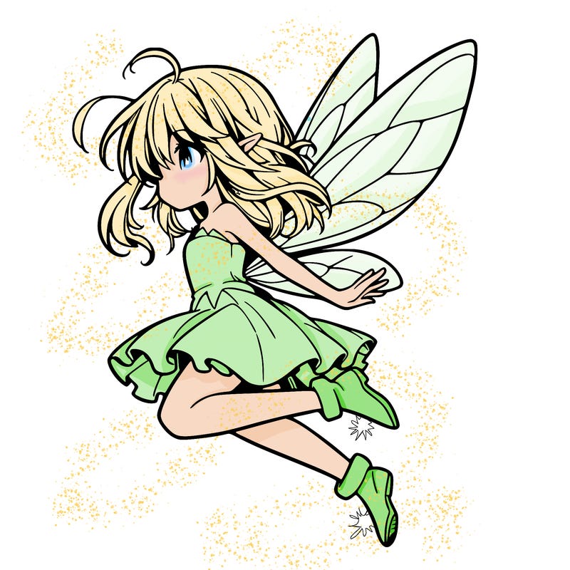 manga fairy flying