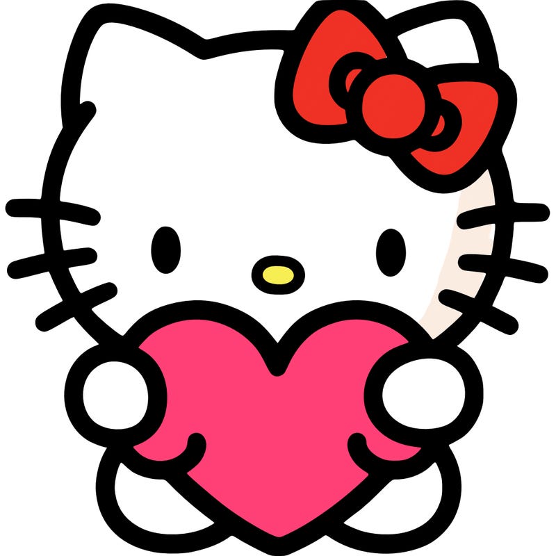 hello kitty with heart