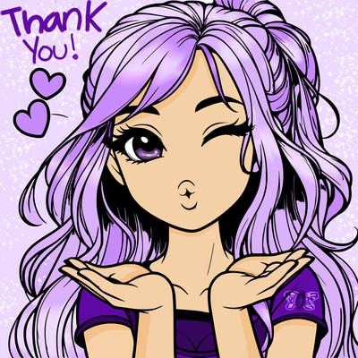 realistic girl winking and blowing a kiss while making heart hands