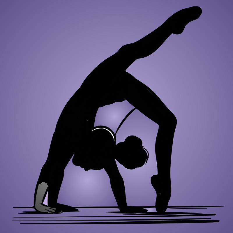 girl doing gymnastics